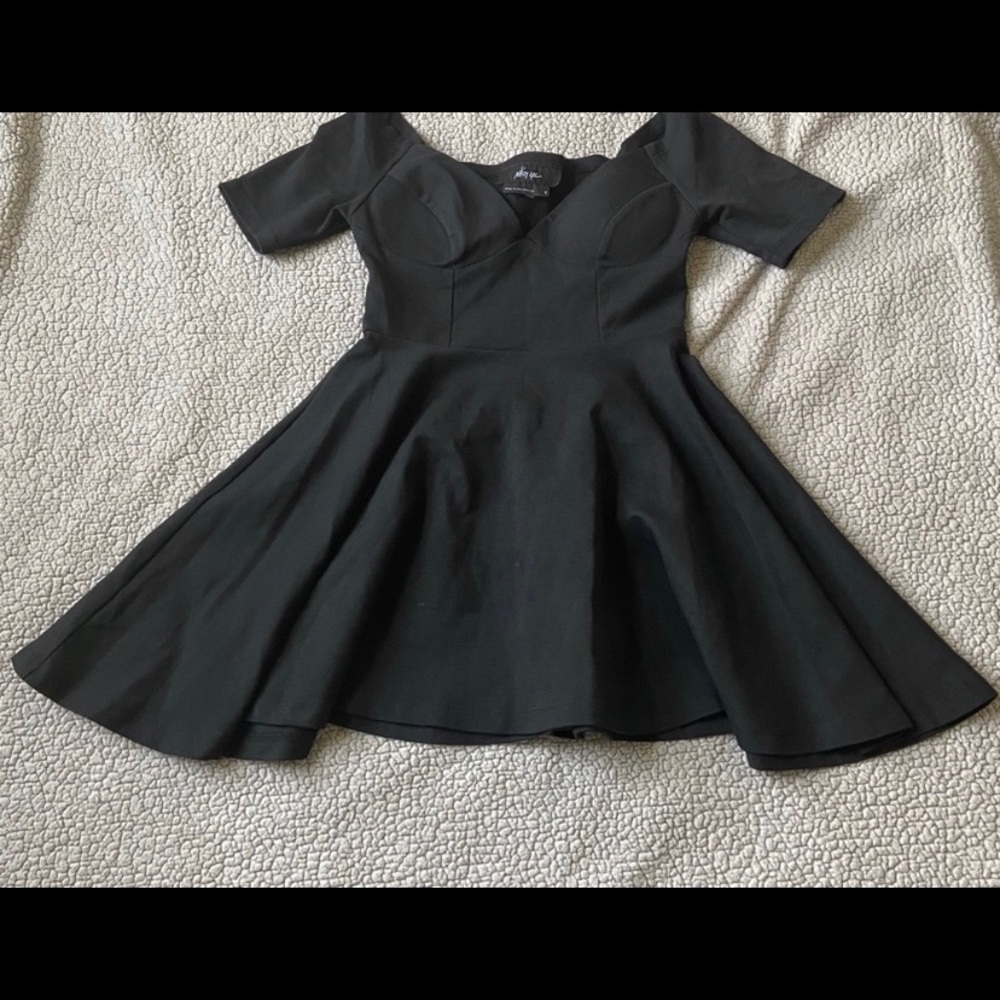 💥NWOT Nasty Gal Black Bustier A-line Dress💥